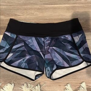 Lululemon Athletica Blue and Black Athletic Shorts